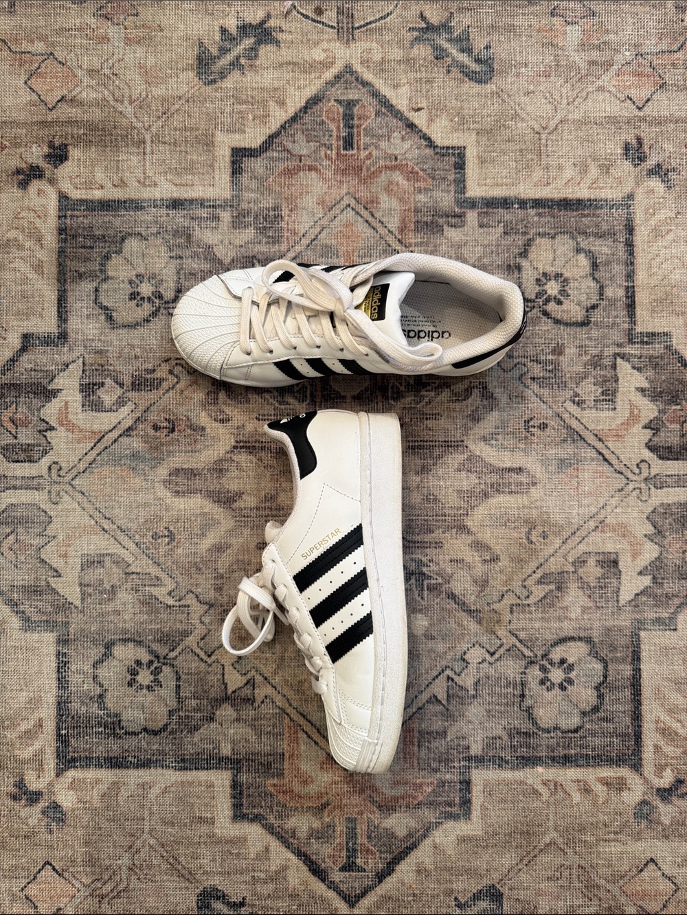 adidas Superstar Sneakers - White & Black